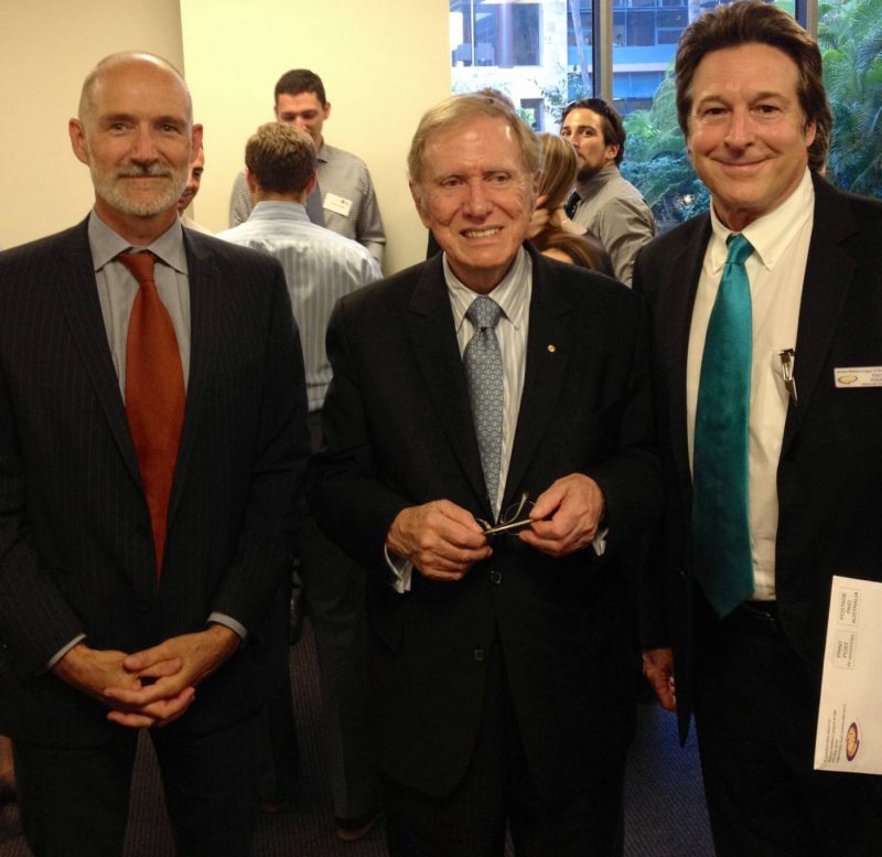 Ian Kennedy with the Honorable Michael Kirby and David Hoskot